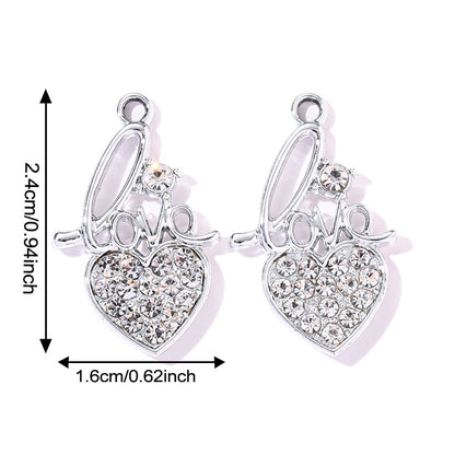 Valentine’s Day Heart Alloy Pendants