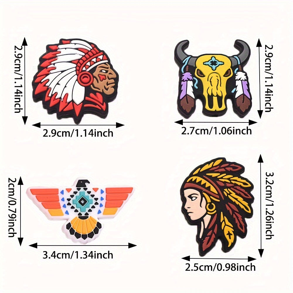 20pcs Tribal Theme Set Silicone Beads