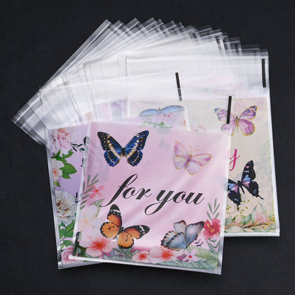 Butterfly Pattern Self-Adhesive OPP Packaging Bags