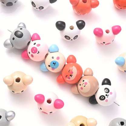 Assorted Animal Wooden Beads