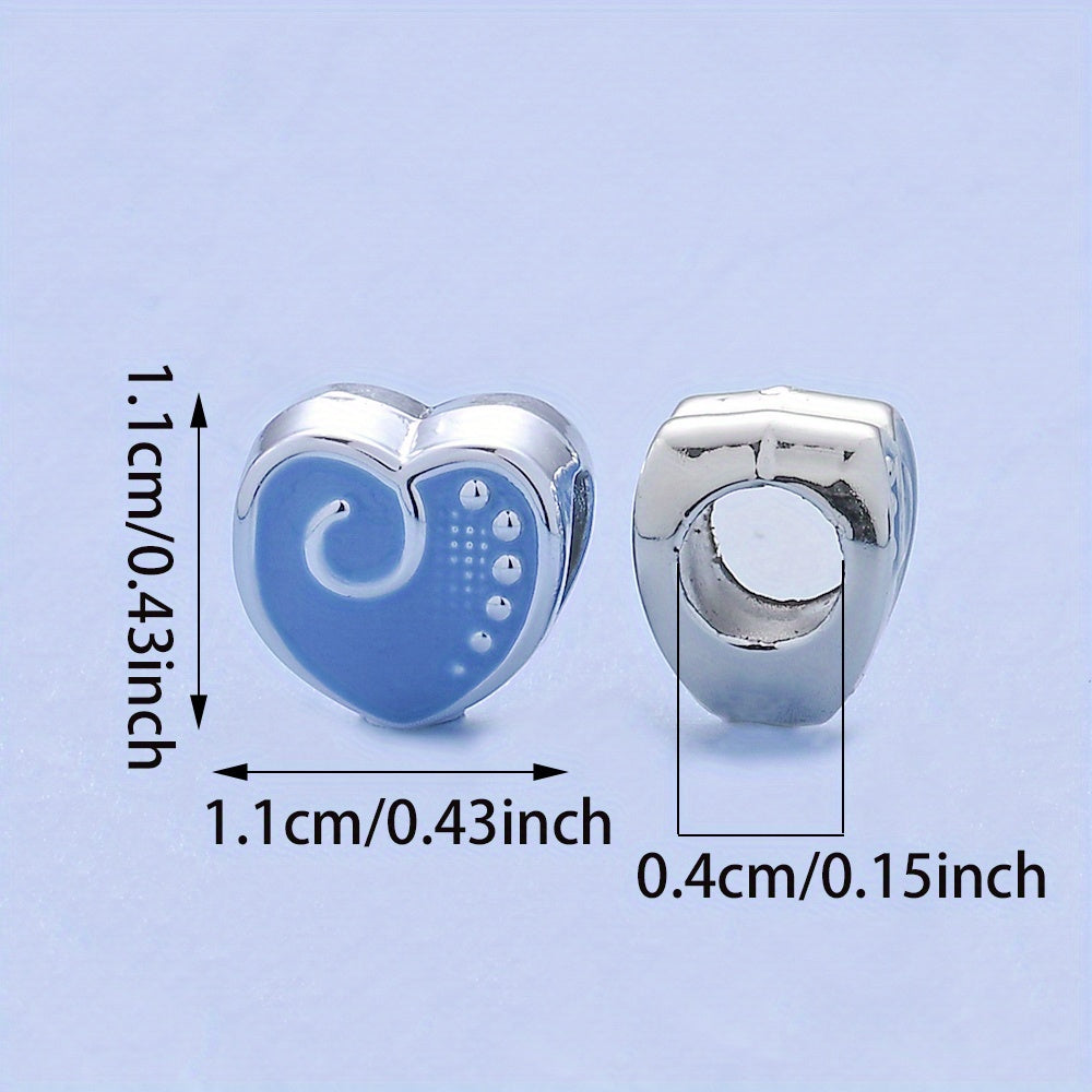 20pcs/set Tiny Crown Bear Heart CCB Beads