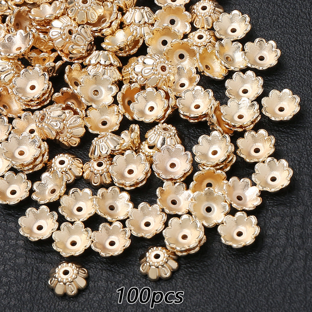 Tulip Pattern Plastic Beads