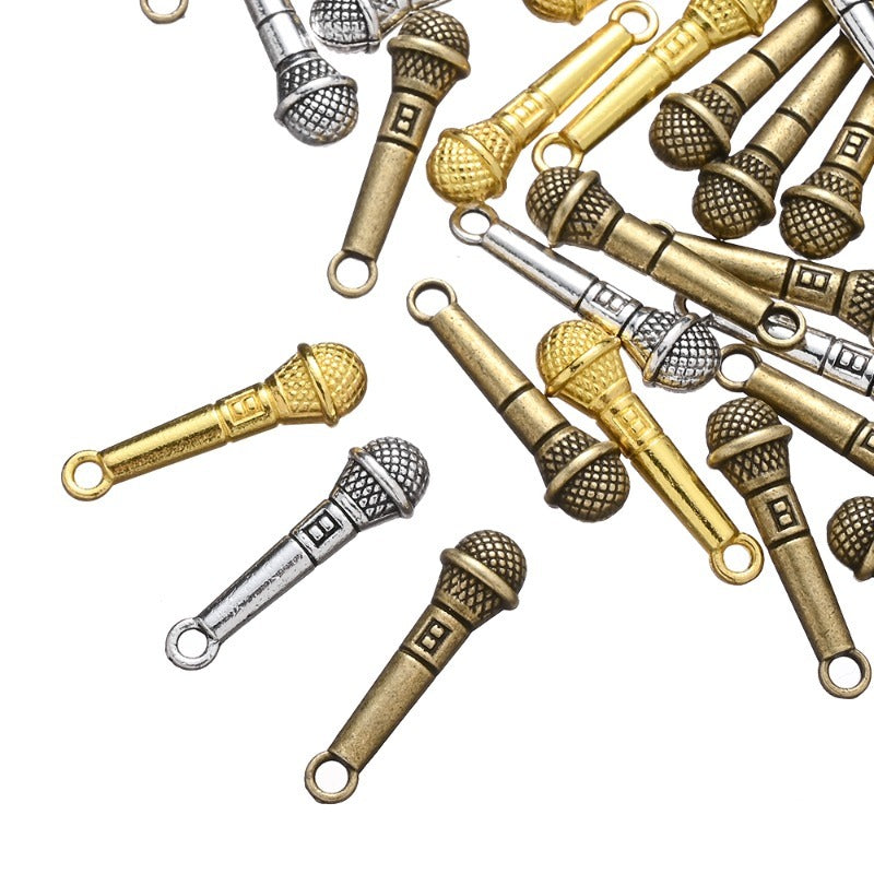 Microphone Alloy Pendants