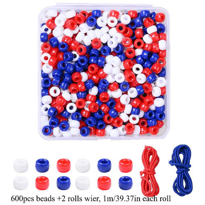 Independence Day Acrylic Beads