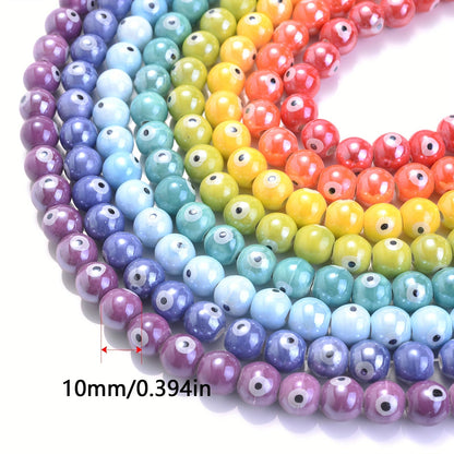 10PCS 10mm Multicolor Ceramic Bead Set