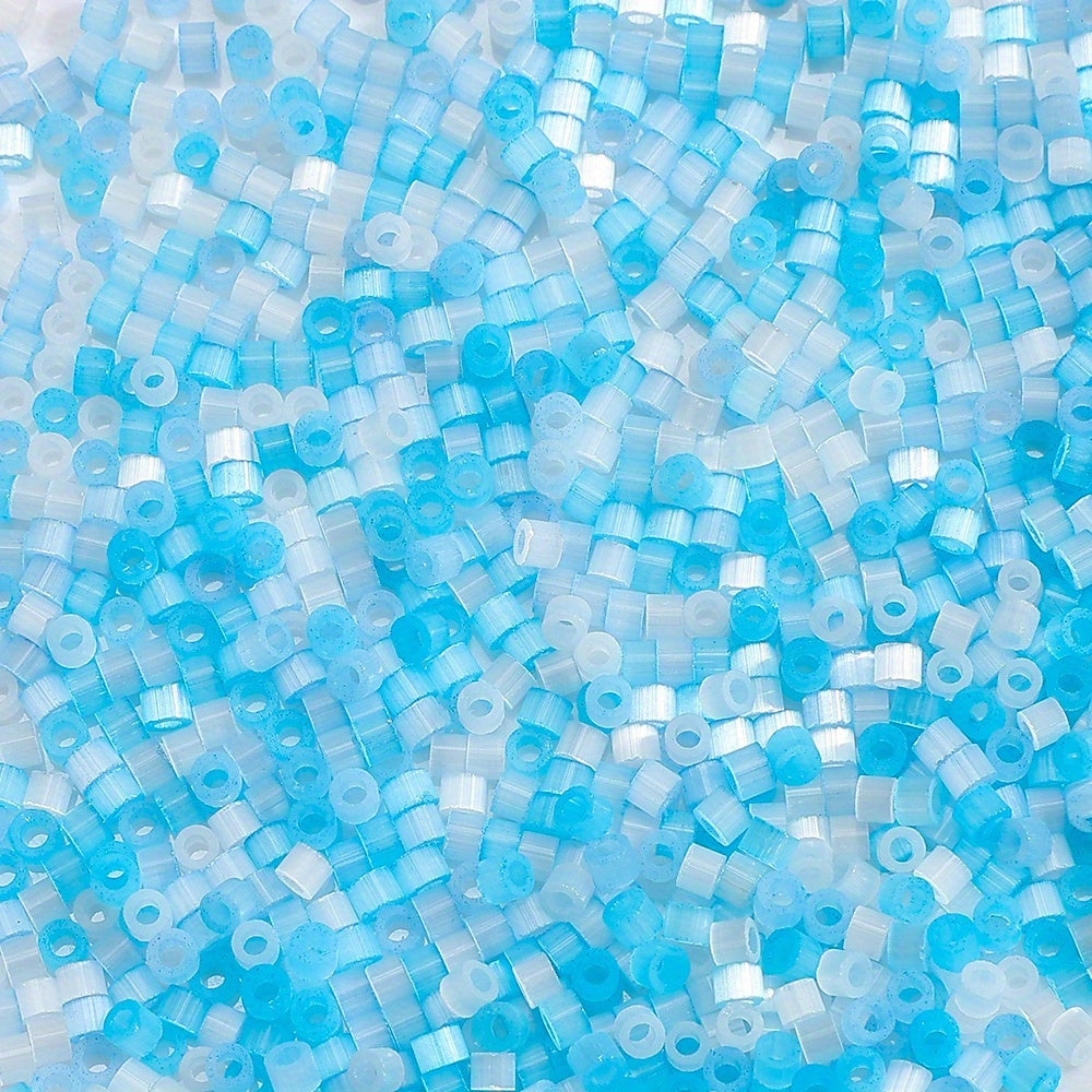 Cat's Eye Brushed Glass Beads