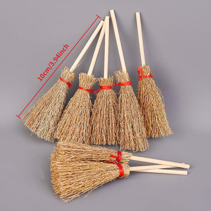 10 cm Brown Mini Broom Charms