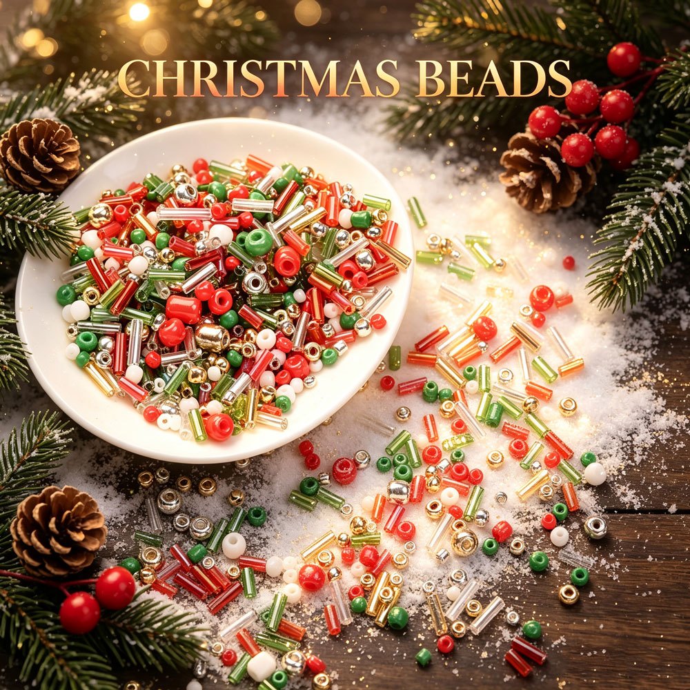 Christmas Glass Seed Beads