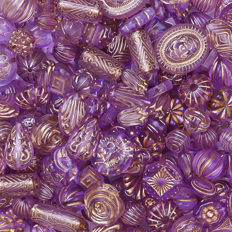 30g/bag 8-30mm Bohemian Style Acrylic Shape Beads