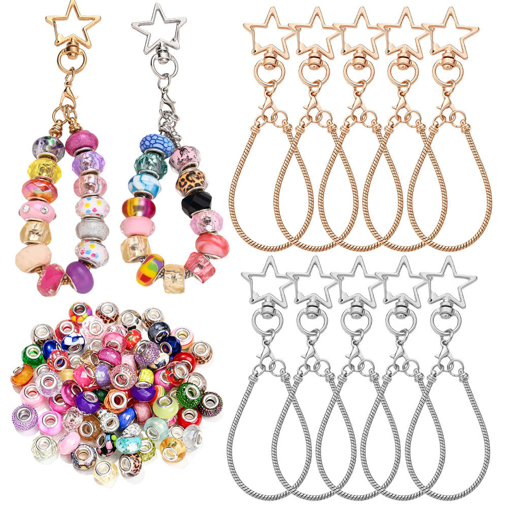 Star Beadable Keychain Set