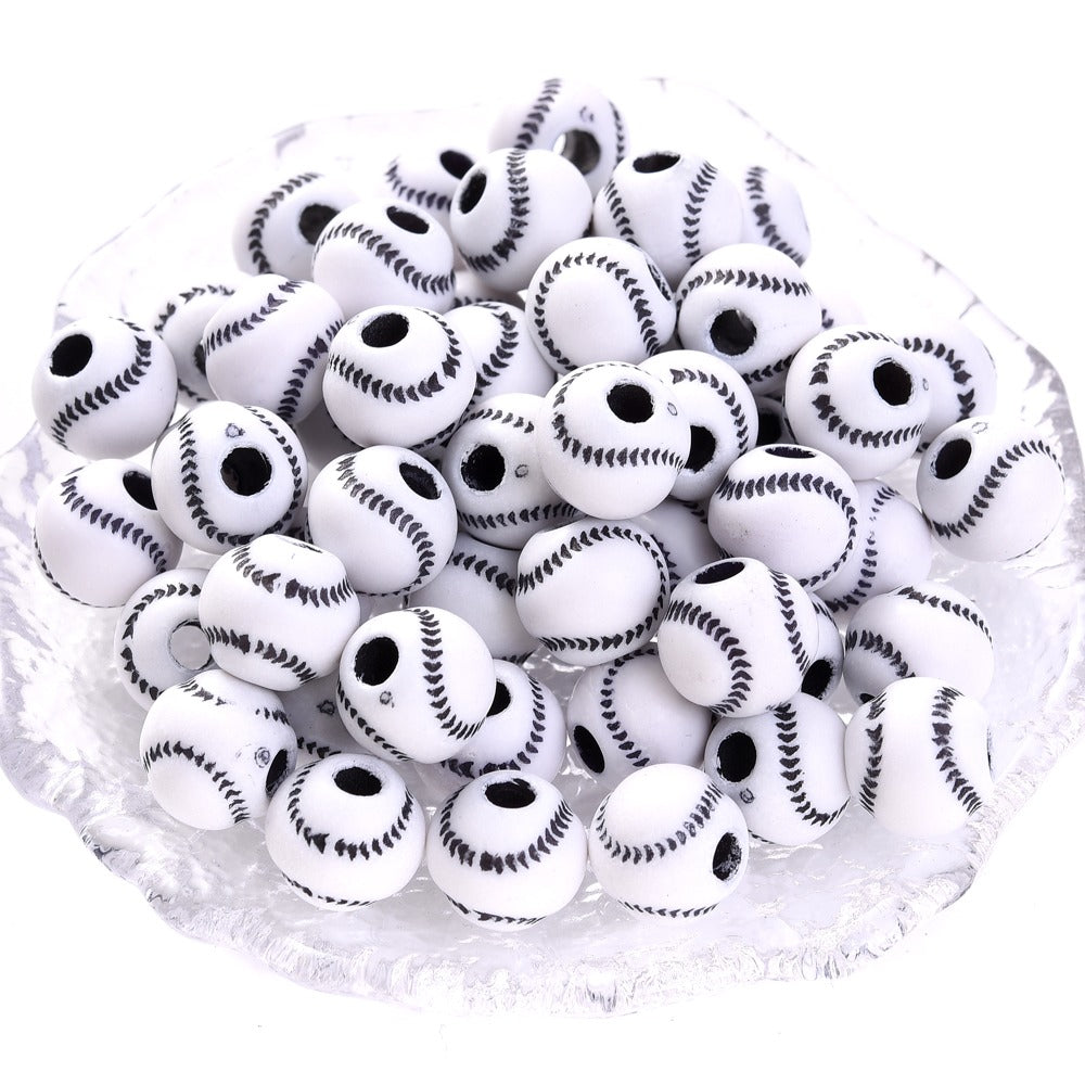 50pcs 39 Styles Mixed Sports Ball Beads