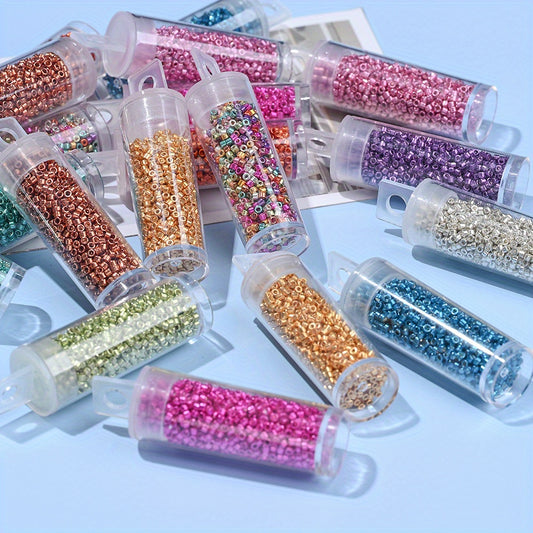 1280pcs/bottle 2mm Punk Style Glass Seed Beads
