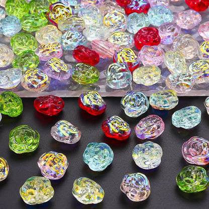 AB Rose Lampwork Beads