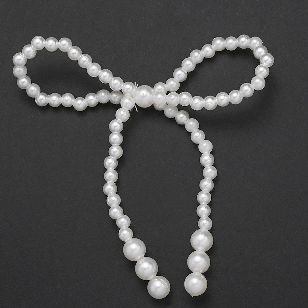 Faux Pearl Bowknot Embellishments