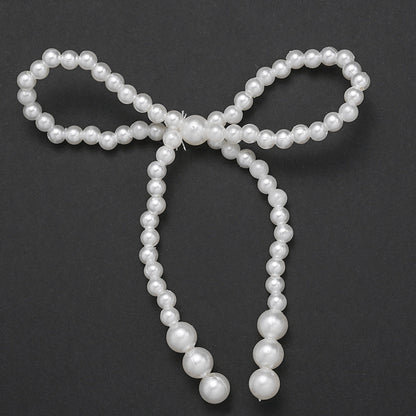 Faux Pearl Bowknot Embellishments