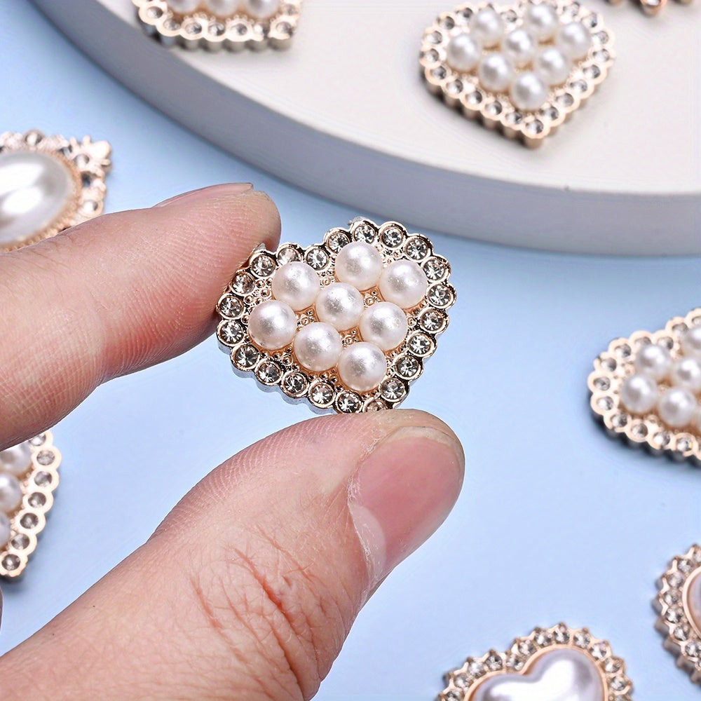 Acrylic Imitation Pearl Rhinestone Flatback Bead Set