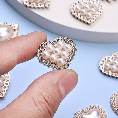 Acrylic Imitation Pearl Rhinestone Flatback Bead Set