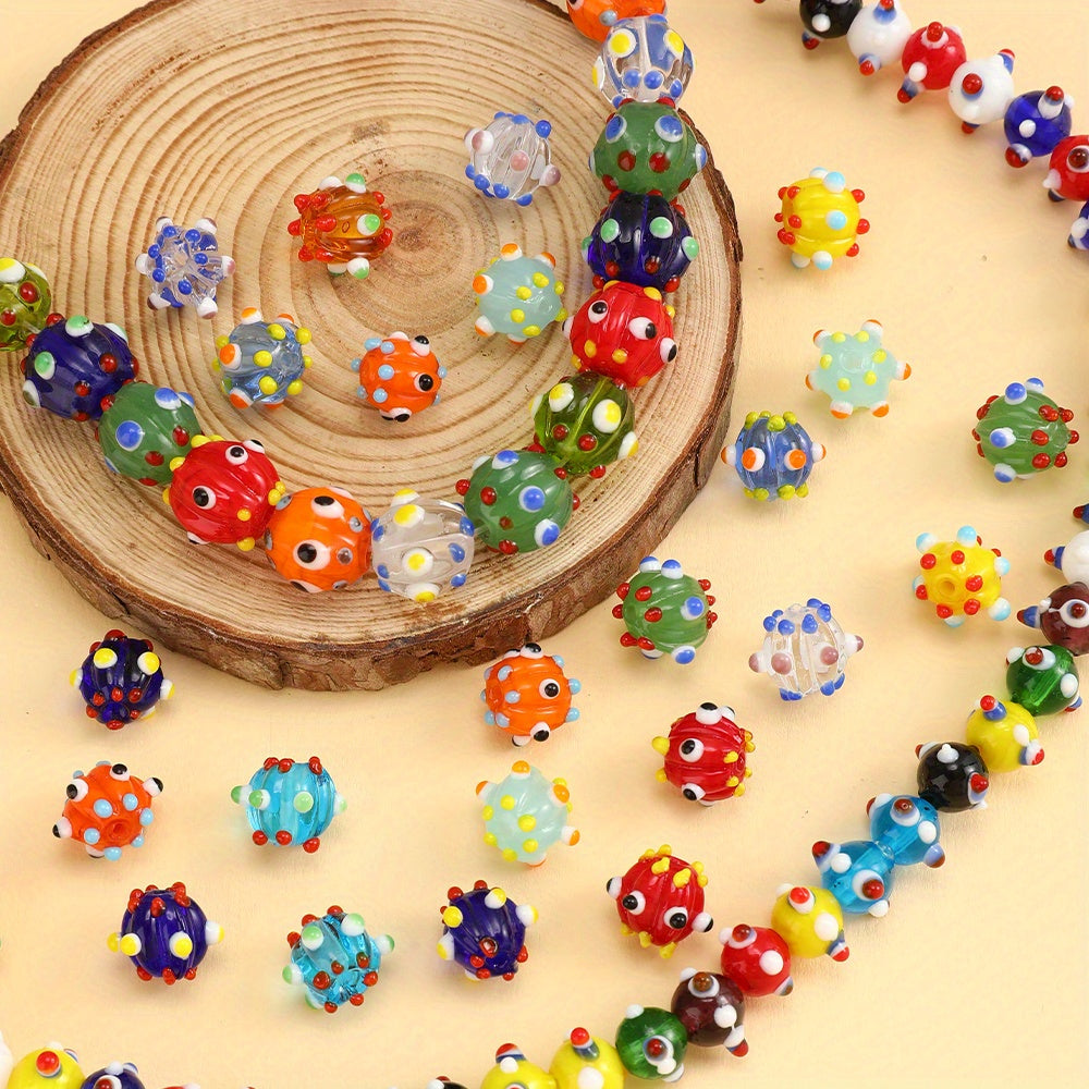 10pcs/set 8/10/12mm Dragonfly Eye Glass Beads