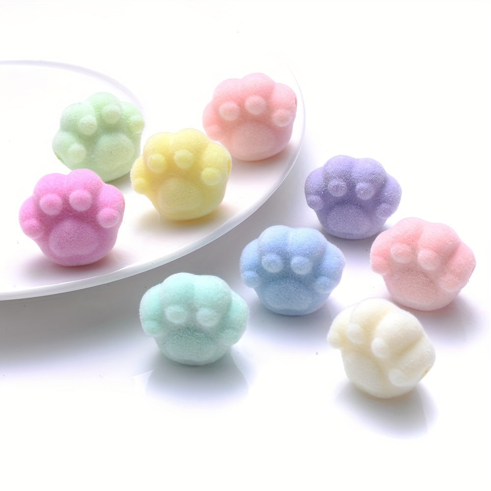 10PCS Multicolor Cat's Claw Acrylic Bead Set
