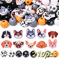 Pet-Themed Wooden Bead Set