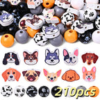 Pet-Themed Wooden Bead Set