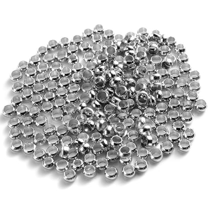 500pcs Copper Ball Crimp End Beads