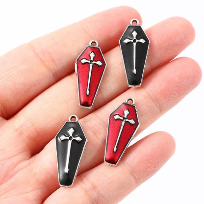 Halloween Coffin Alloy Charms