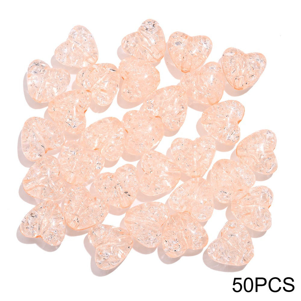 Acrylic Popped Crystal Love Beads