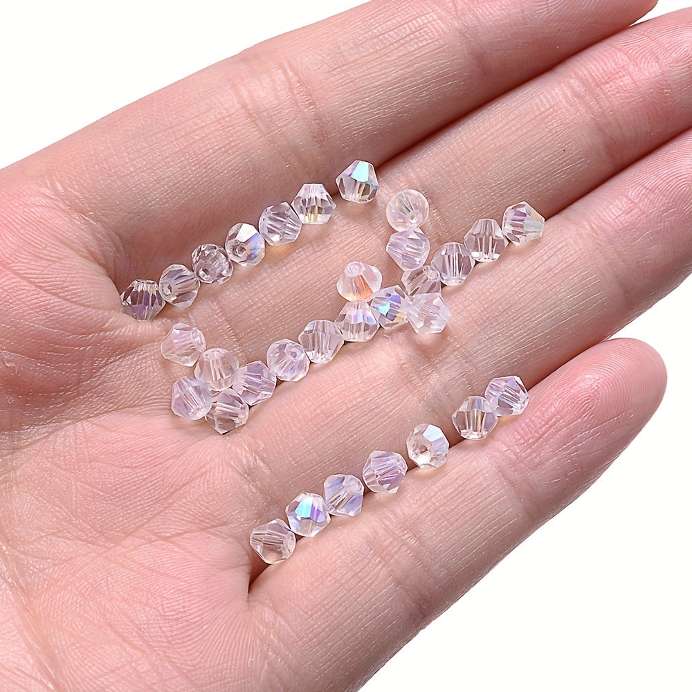 AB Multicolor Diamond Faux Crystal Beads
