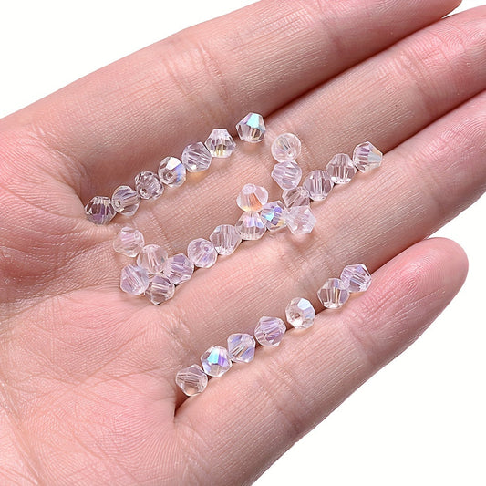 AB Multicolor Diamond Faux Crystal Beads