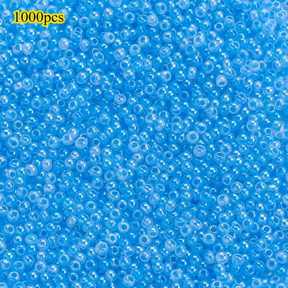1000pcs 2mm Random Color Glass Seed Beads