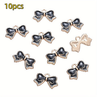 Bow-Tie Enamel Metal Charms