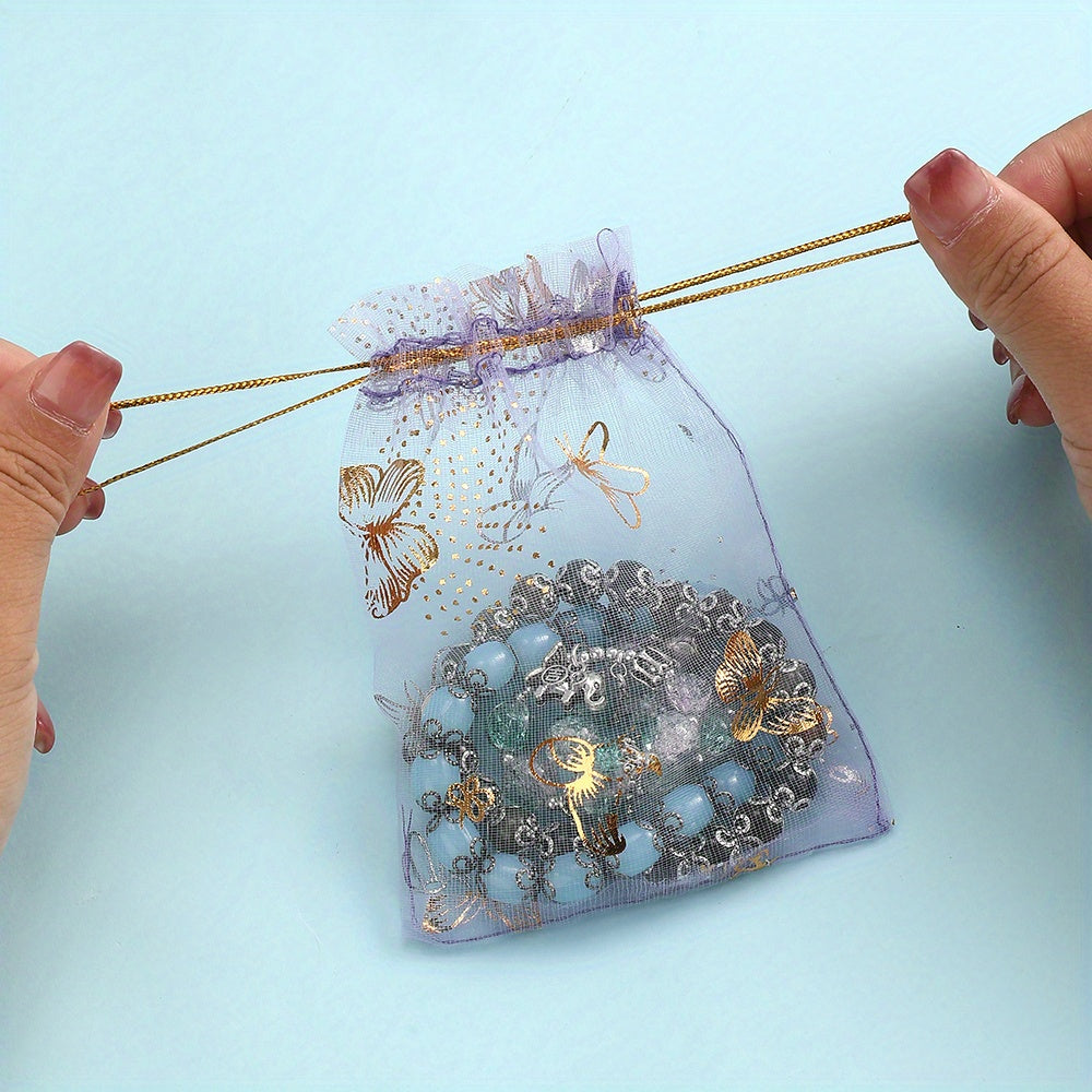 Butterfly Drawstring Gift Bags