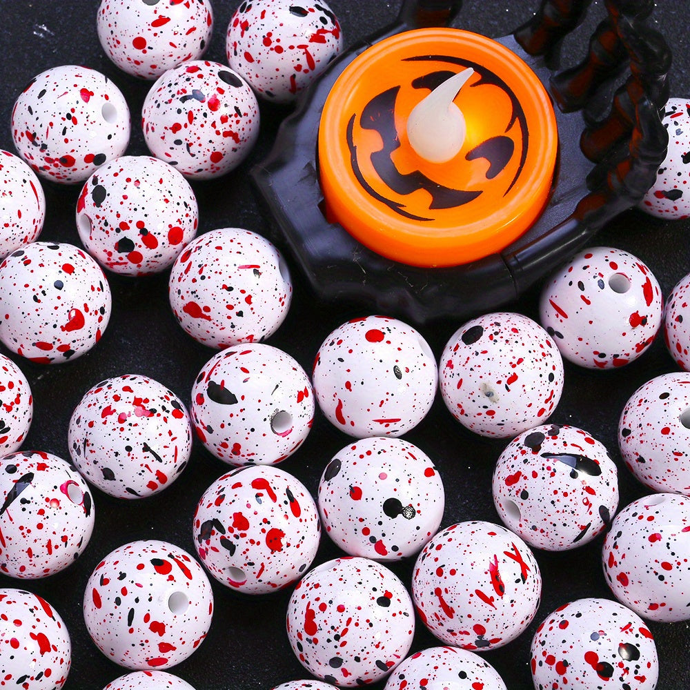 Dinosaur Egg Acrylic Spacer Beads