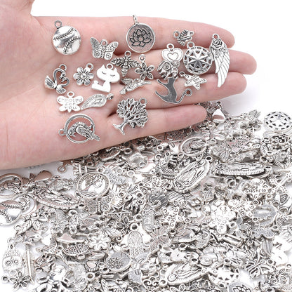 150 g Mixed Silver Charms Set