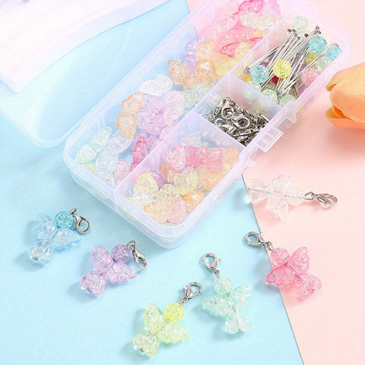 Wing Love Round Acrylic Beads Set
