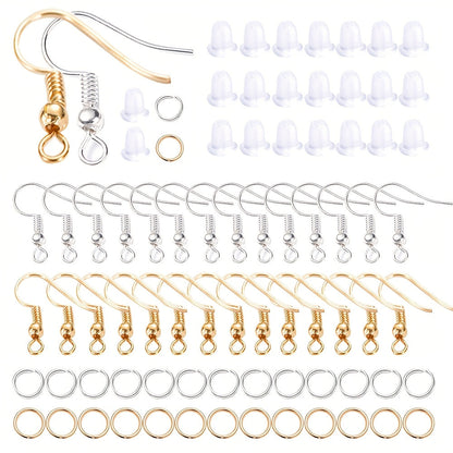 Gold Silver Earring Hook Set