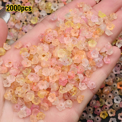 Gradient Bellflower Spacer Beads