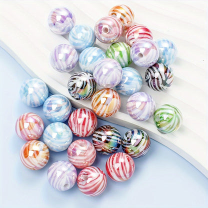 Zebra AB Acrylic Beads
