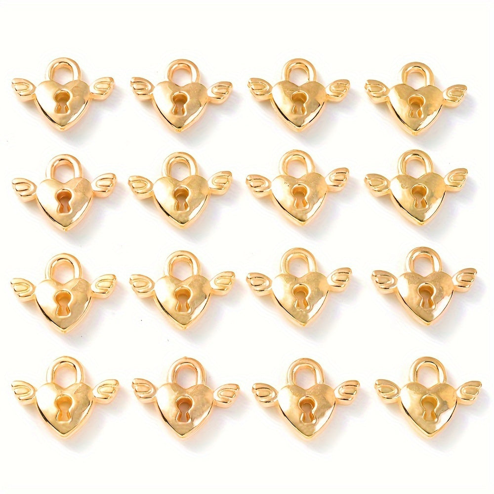 Love Lock Wing CCB Pendants