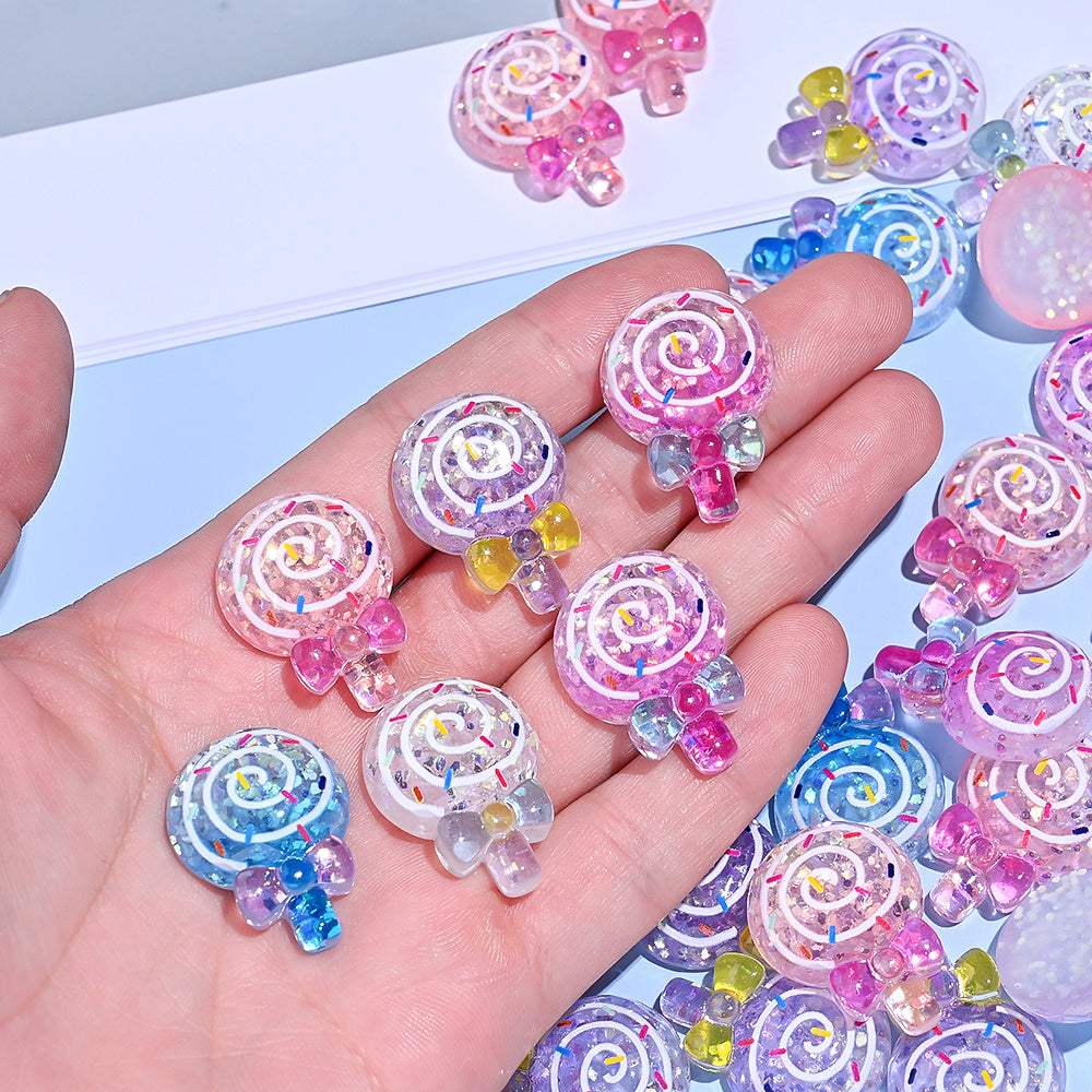 Lollipop Resin Patch Beads