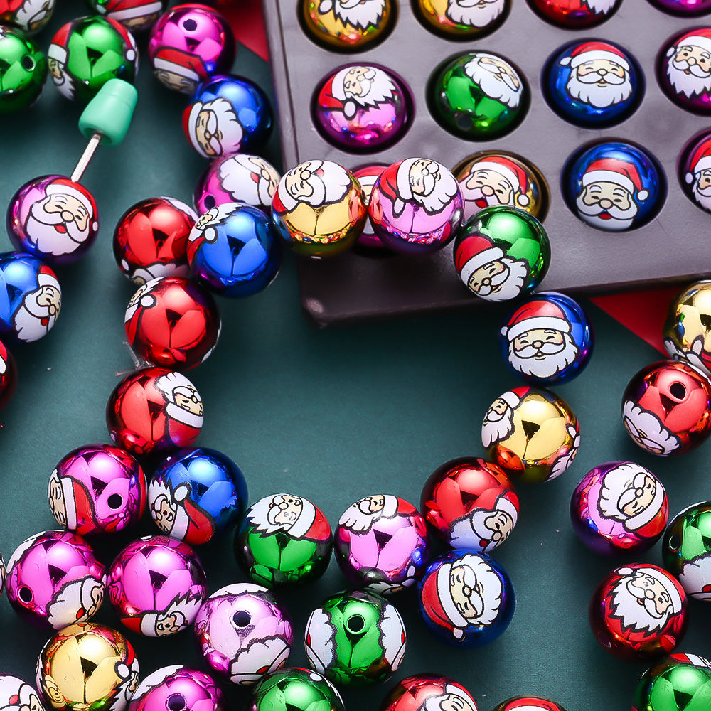 Santa Acrylic Beads