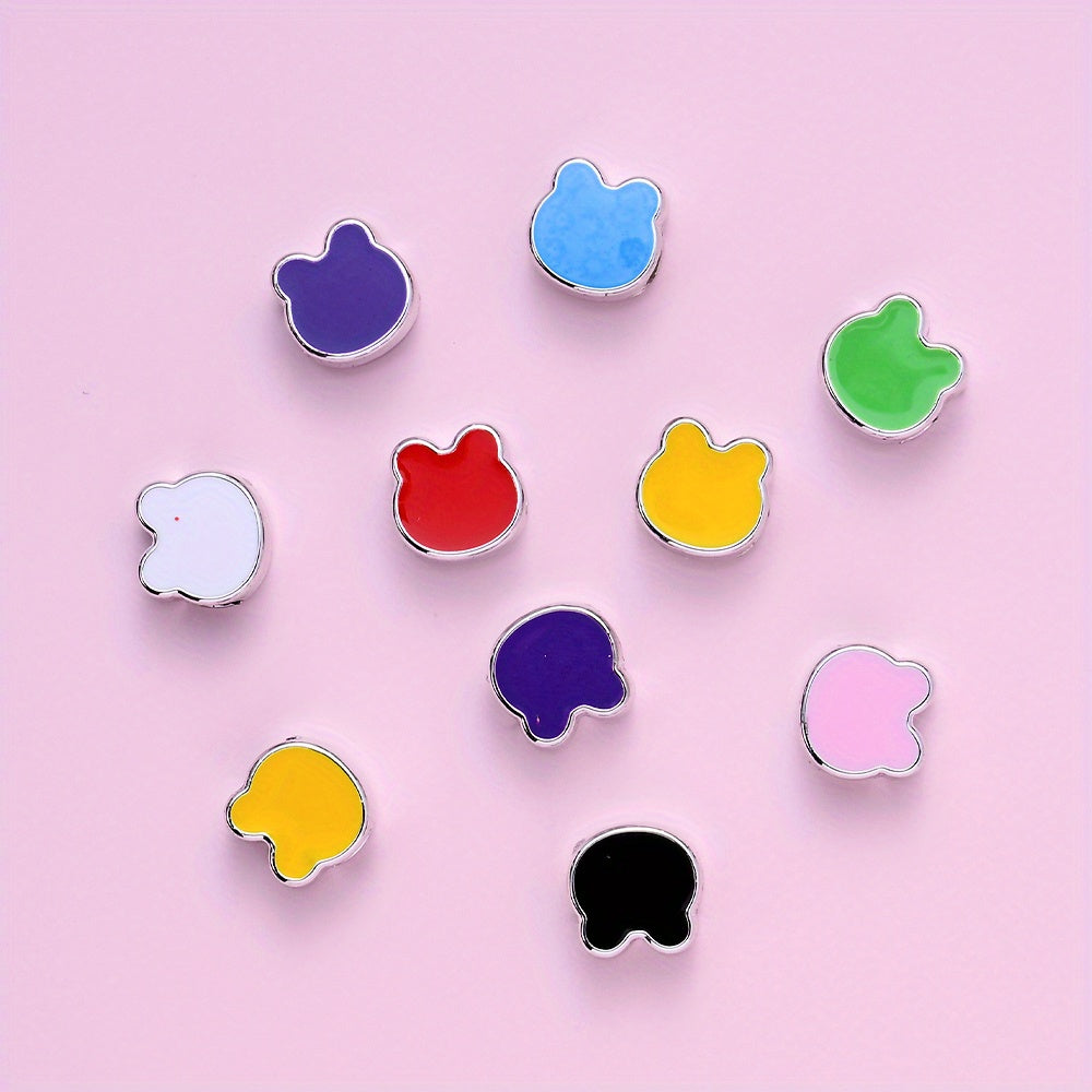 20pcs/set Tiny Crown Bear Heart CCB Beads