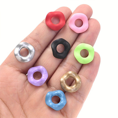 Glossy Matte Irregular Acrylic Beads