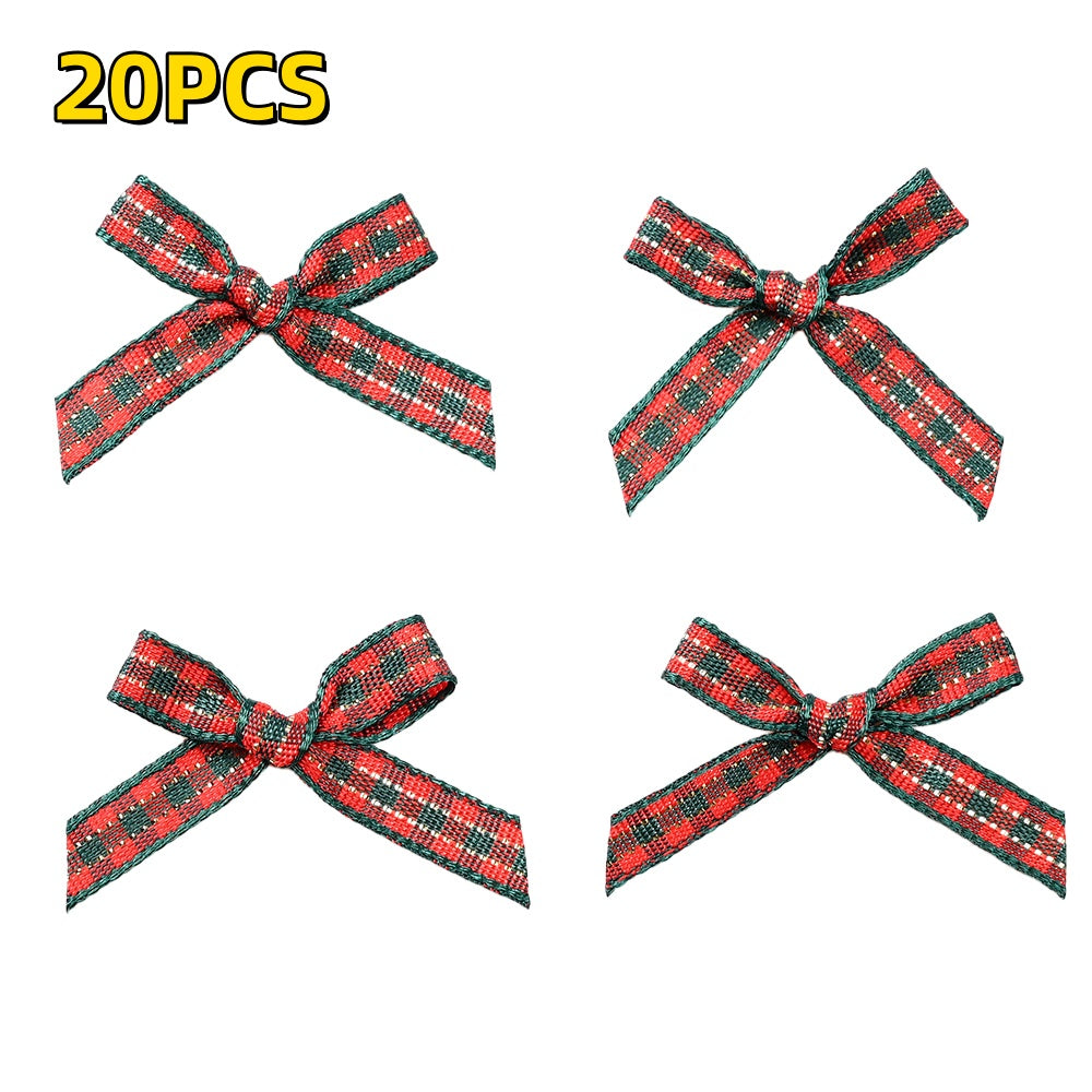 Christmas Plaid Bow Embellishments