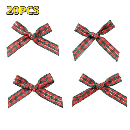 Christmas Plaid Bow Embellishments