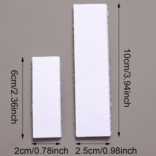 10-Pair 60/100 mm Double-Sided Adhesive Nylon Hook & Loop Tape