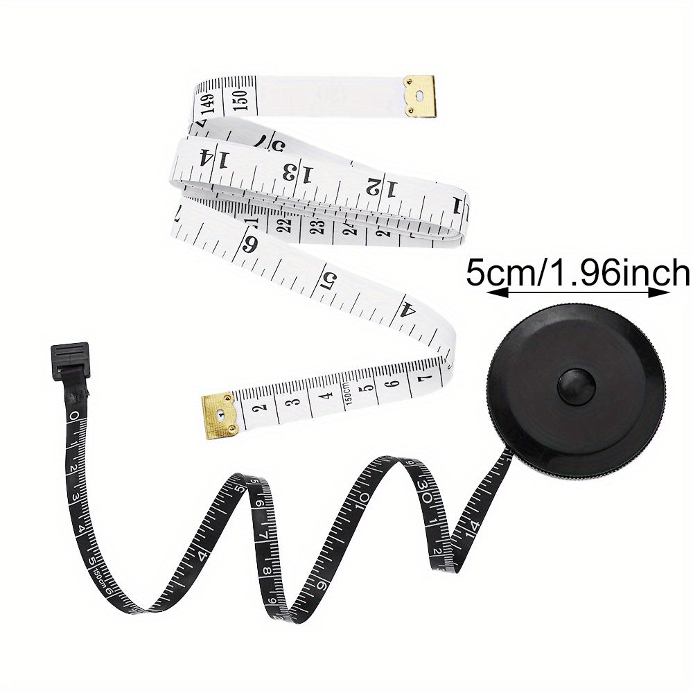 1SET Mini Retractable Soft Measuring Tape