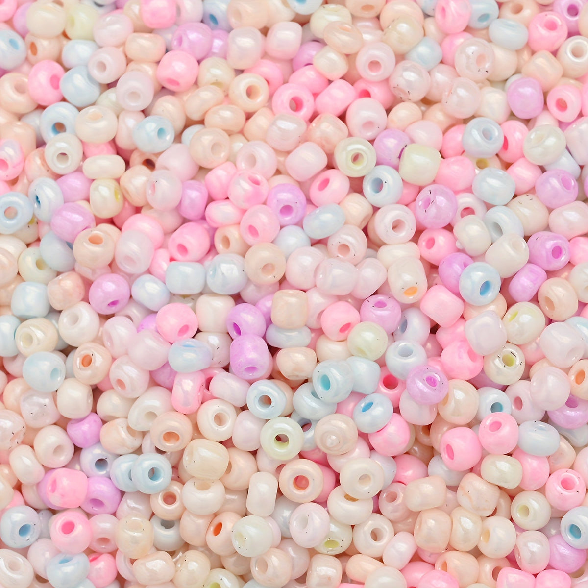 50G 3mm Candy Color Glass Seed Bead Set