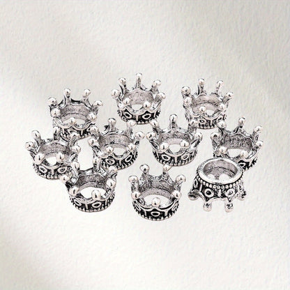 Metal Crown Alloy Beads